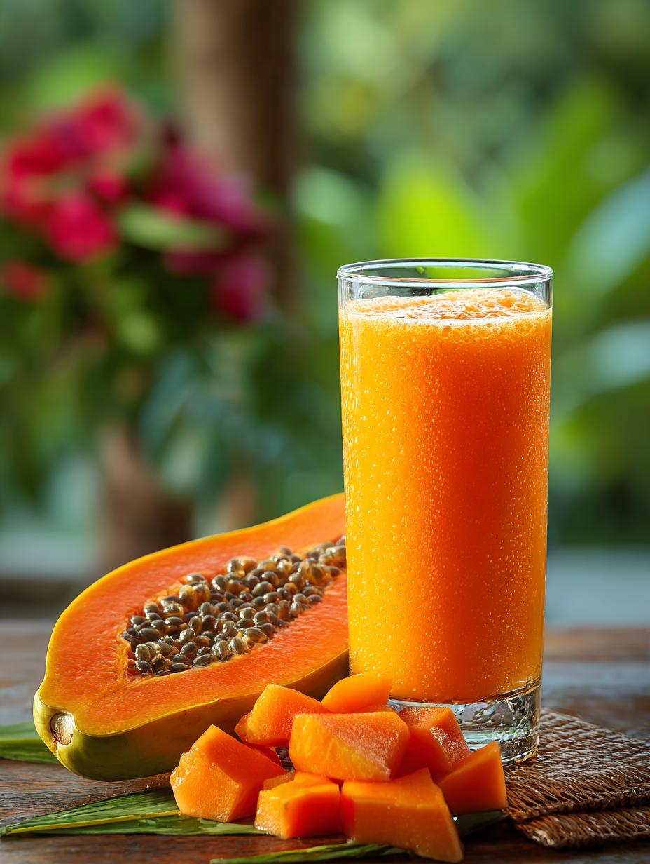 Papaya Juice: 5 Health Benefits of This Refreshing Drink - Papaya Juice - additional detail