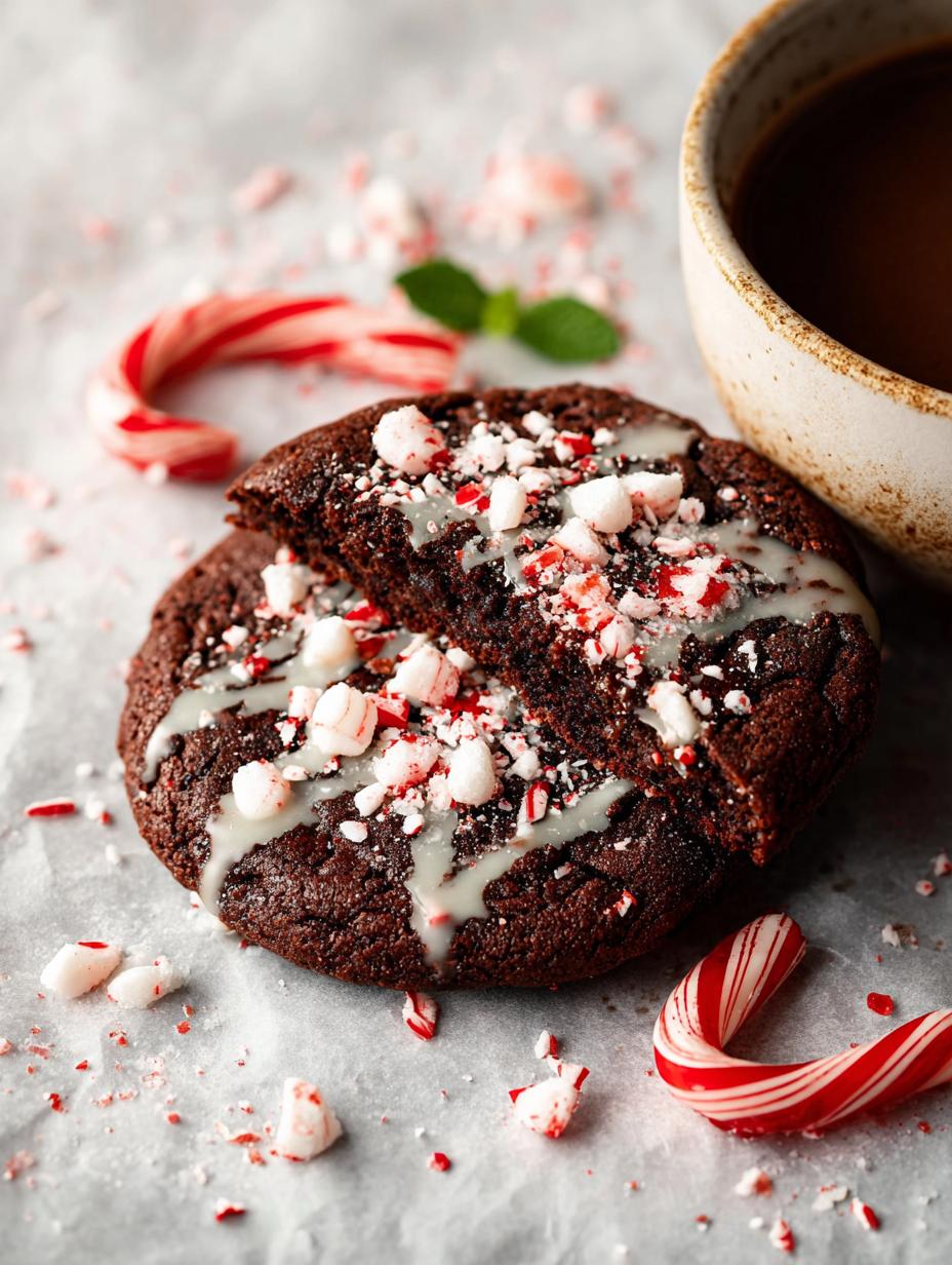 Delicious Peppermint Mocha Cookies for Christmas - Peppermint Mocha Cookies - main visual representation