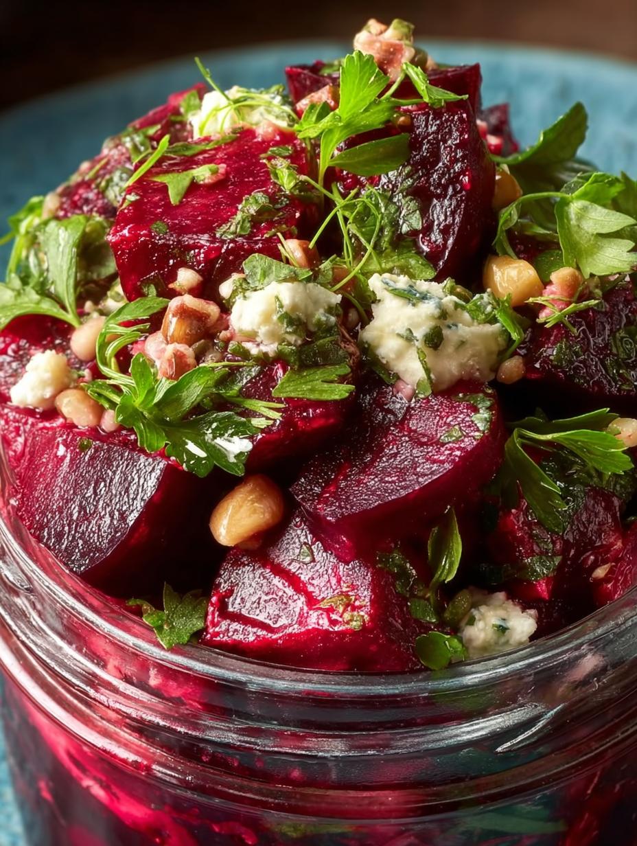 Delicious Pickled Beet Salad with Fresh Herbs 5 Delicious Pickled Beet Salad with Fresh Herbs - Pickled Beet Salad - additional detail
