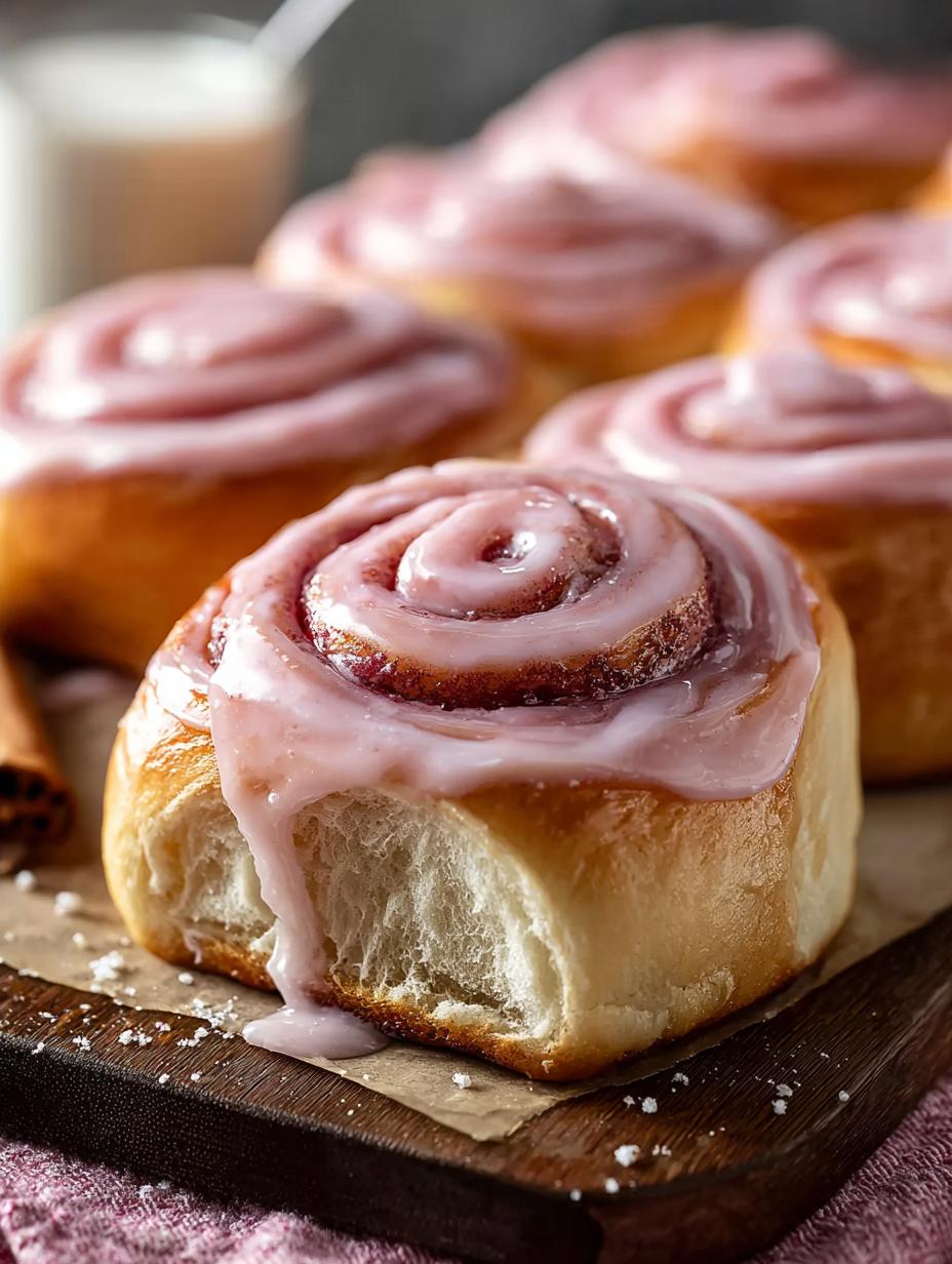 Pink Cinnamon Rolls