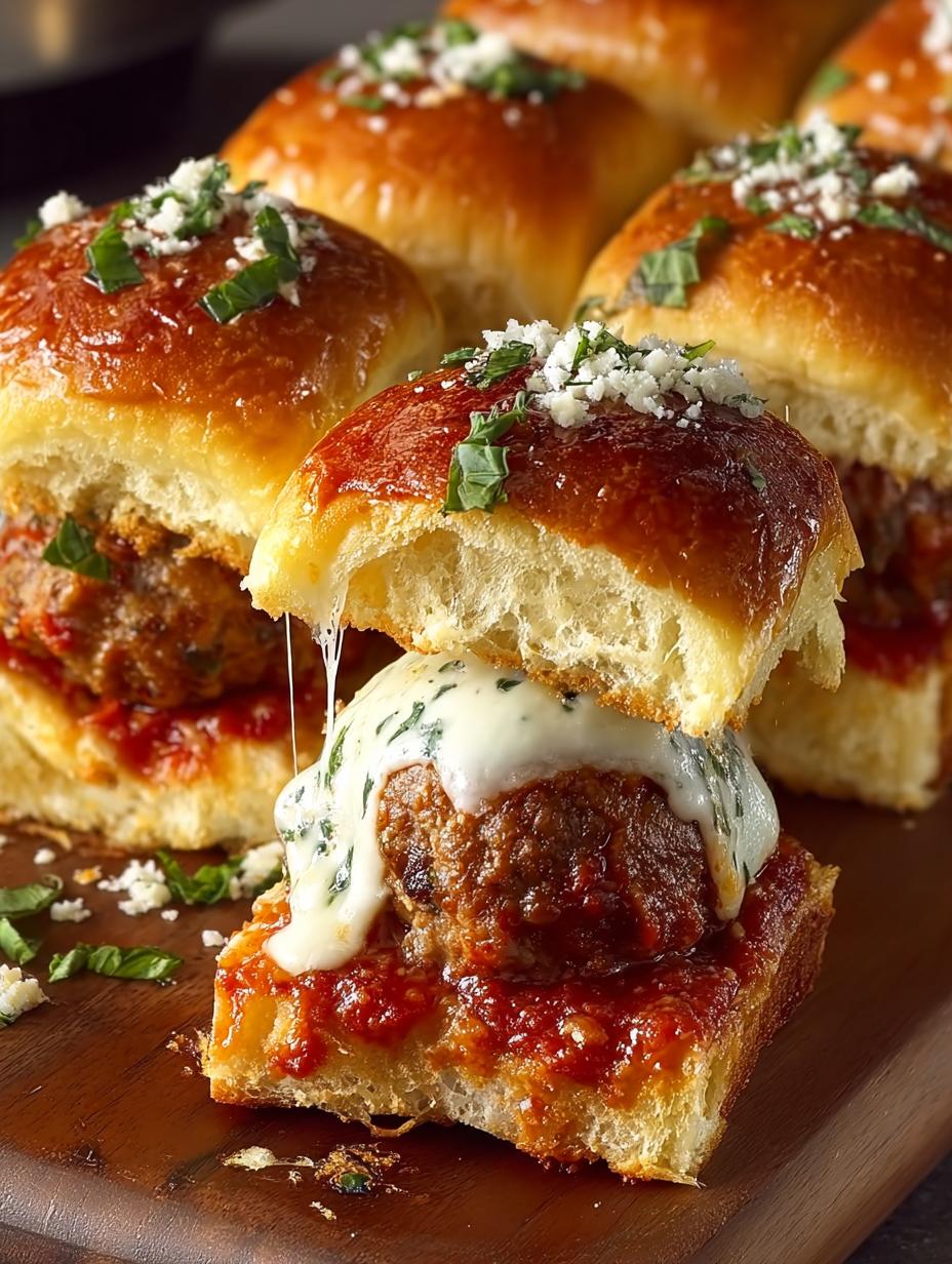 Pull Apart Meatball Sliders