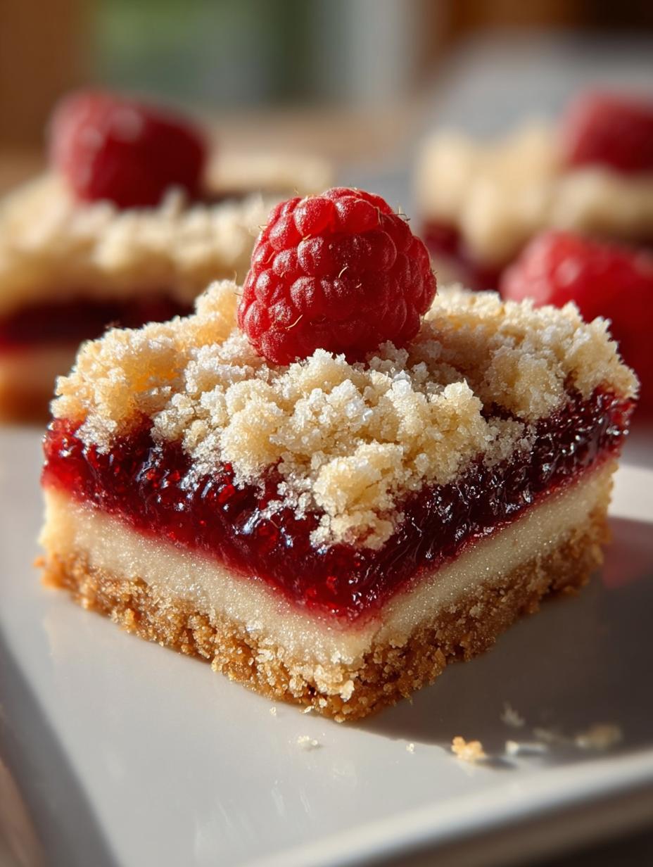 Irresistible Raspberry Thumbprint Bars Dessert Recipe - Raspberry Thumbprint Bars Dessert - main visual representation
