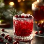 Red Christmas Gin Cocktail