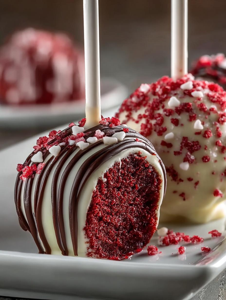 Red Velvet Cake Pops: 8 Delicious Treats for Two - Red Velvet Cake Pops - main visual representation