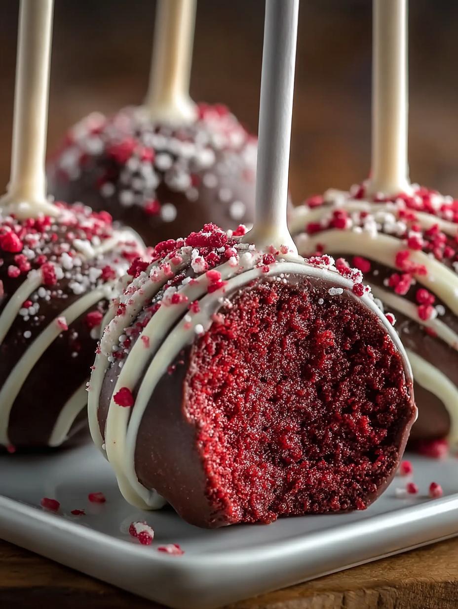 Red Velvet Cake Pops: 8 Delicious Treats for Two - Red Velvet Cake Pops - additional detail