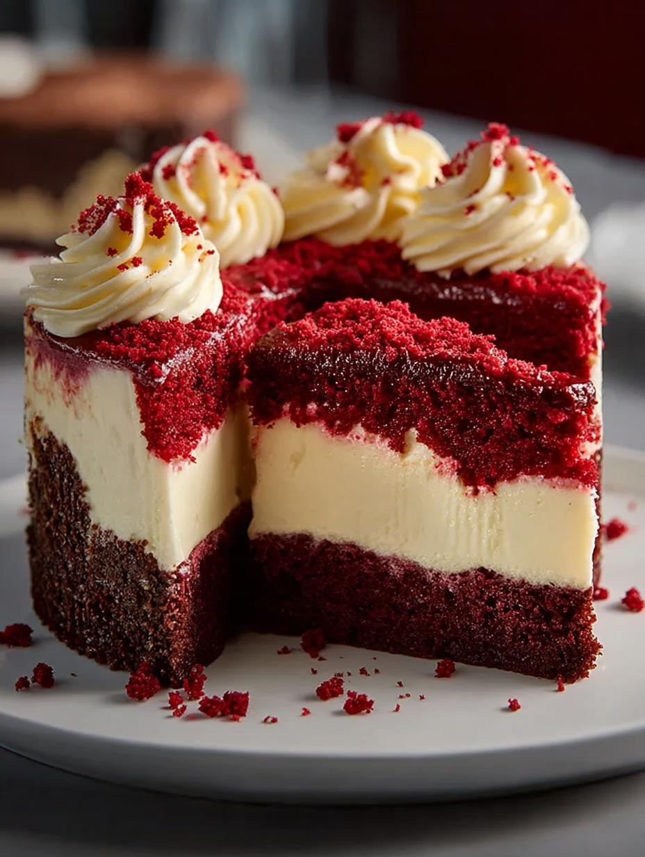 Red Velvet Cheesecake Layer