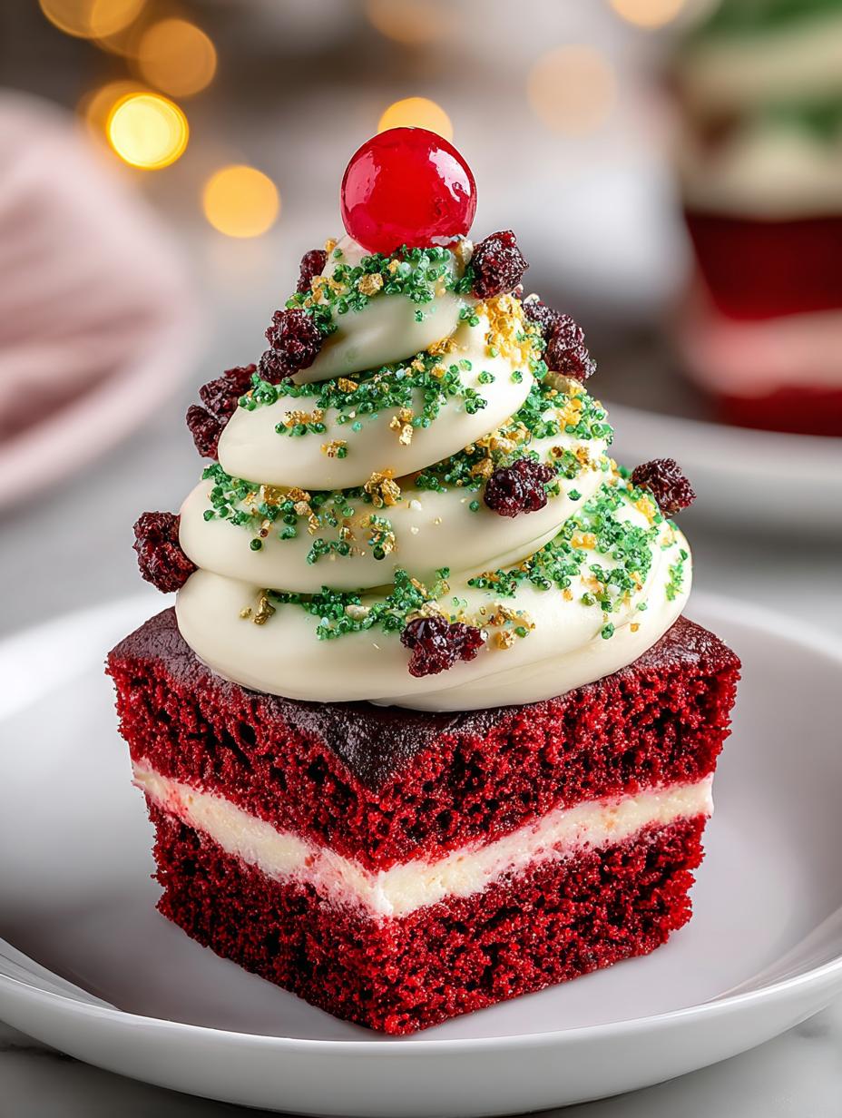 Red Velvet Christmas Tree