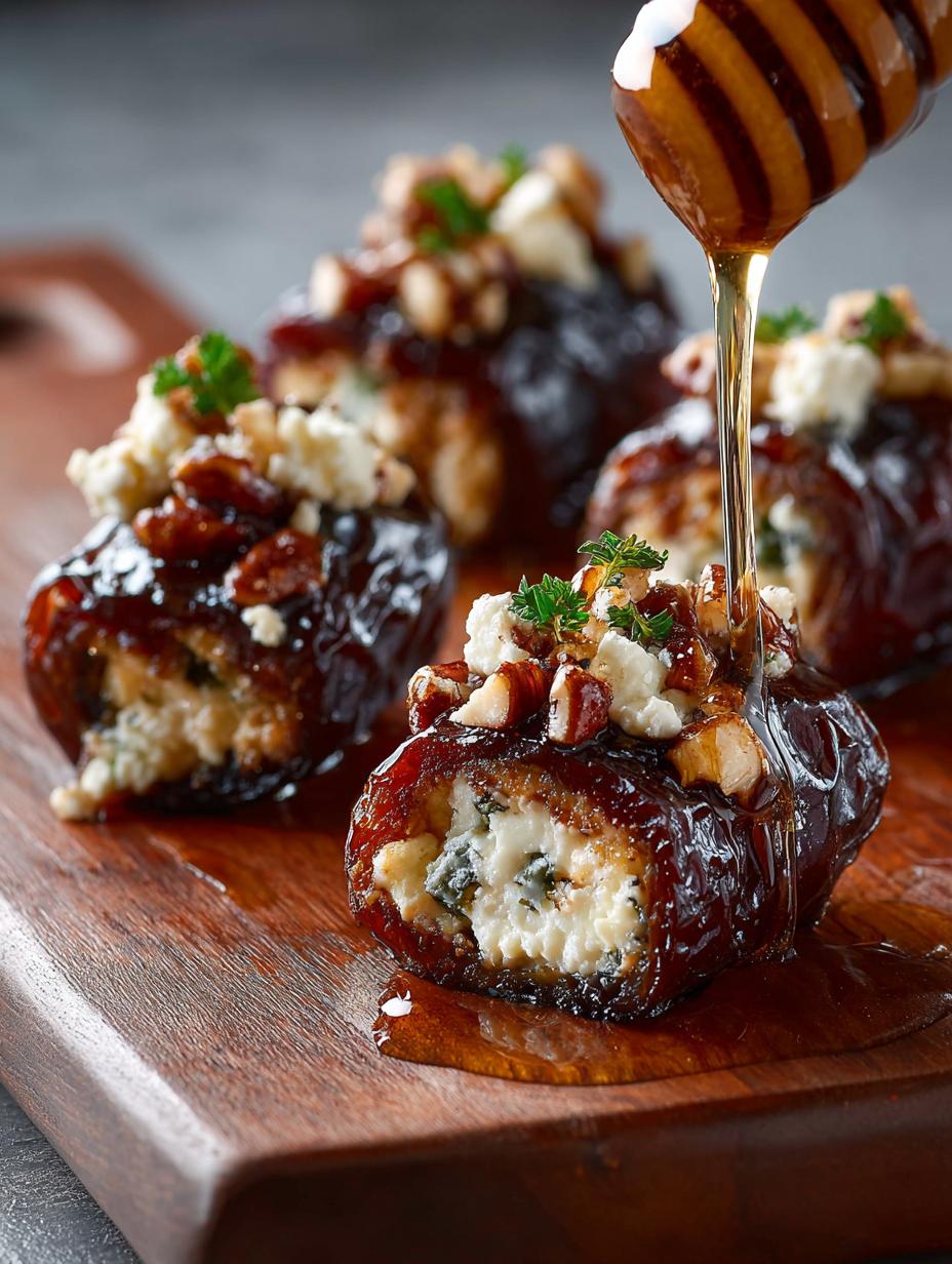 Roasted Stuffed Dates with