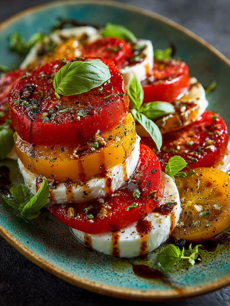 Roasted Tomato Caprese Salad