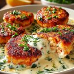 Salmon Patties with Creamy