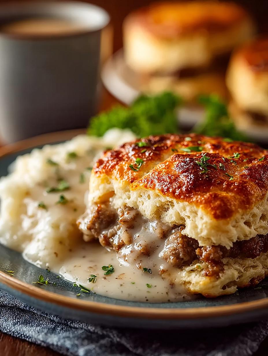 Delicious Sausage Gravy Biscuits: A Comfort Food Classic - Sausage Gravy Biscuits - main visual representation