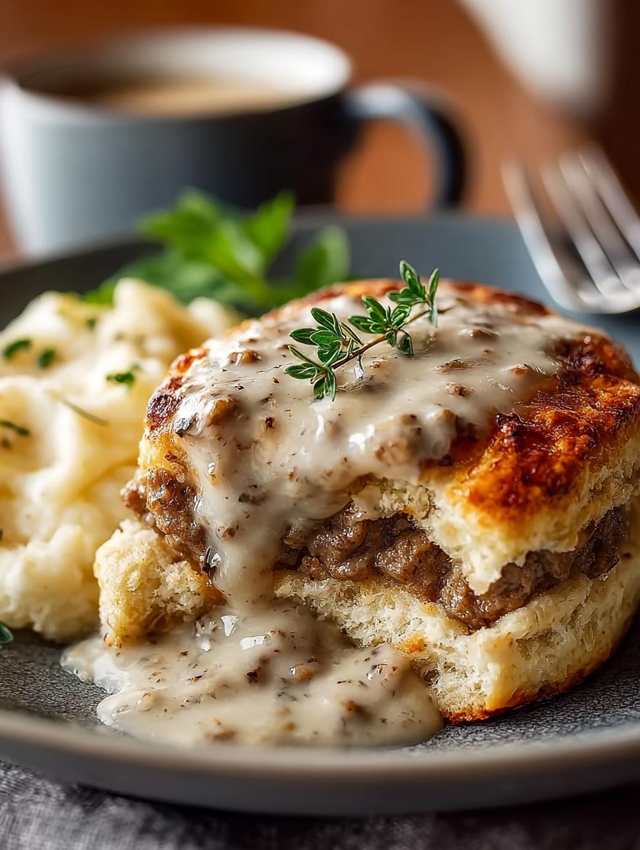Sausage Gravy Biscuits