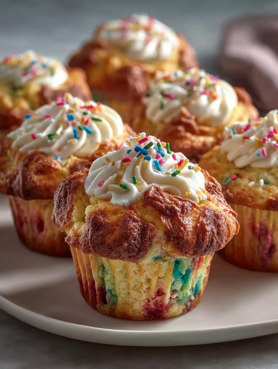 Seuss Color Explosion Muffins