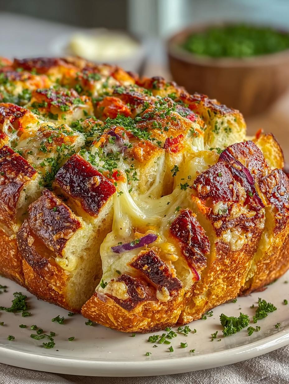 Seuss Rainbow Cheesy Bread