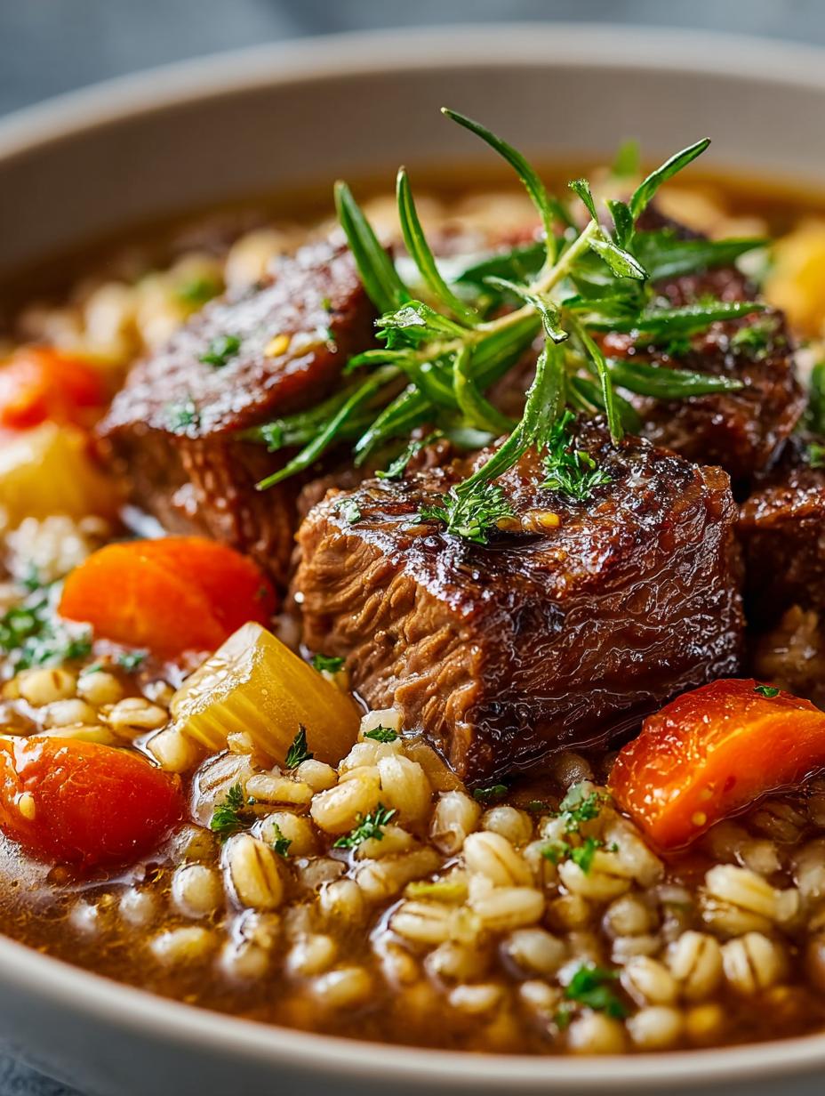 Delicious Slow Cooker Beef Barley for Cozy Nights - Slow Cooker Beef Barley - main visual representation
