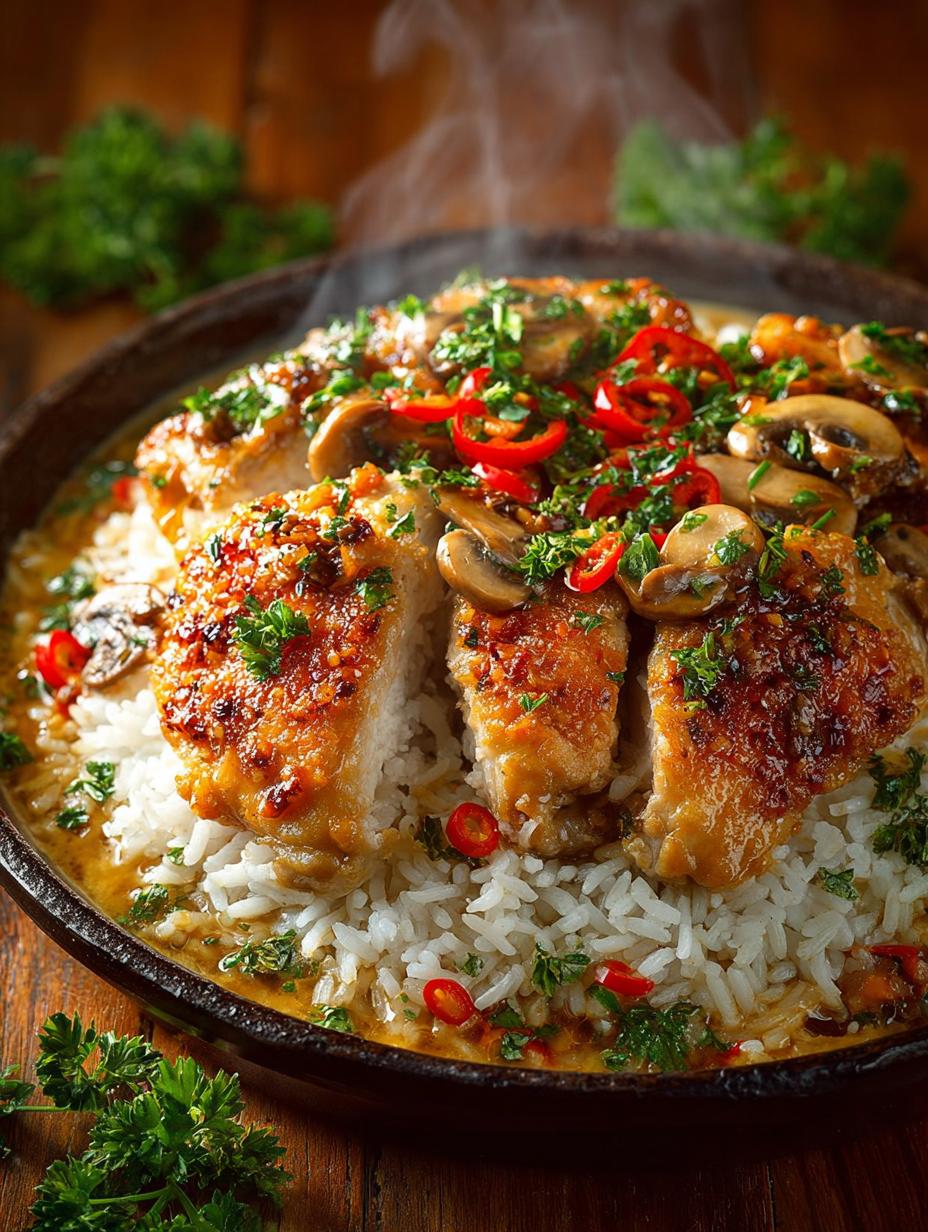 Savory Smothered Chicken Rice: A Comforting Delight - Smothered Chicken Rice - additional detail