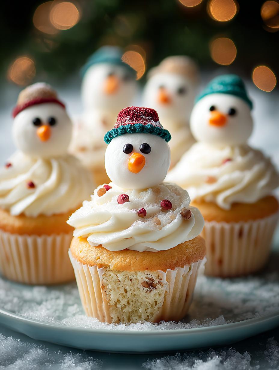Snowman Cupcakes: 12 Festive Treats for Winter Celebrations - Snowman Cupcakes - main visual representation