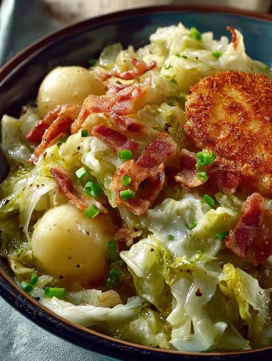 Southern Fried Cabbage with
