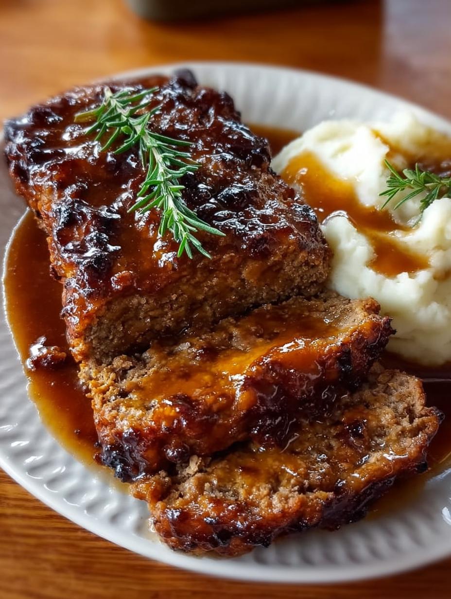 Delicious Southern Meatloaf with Brown Gravy Recipe - Southern Meatloaf with Brown - additional detail