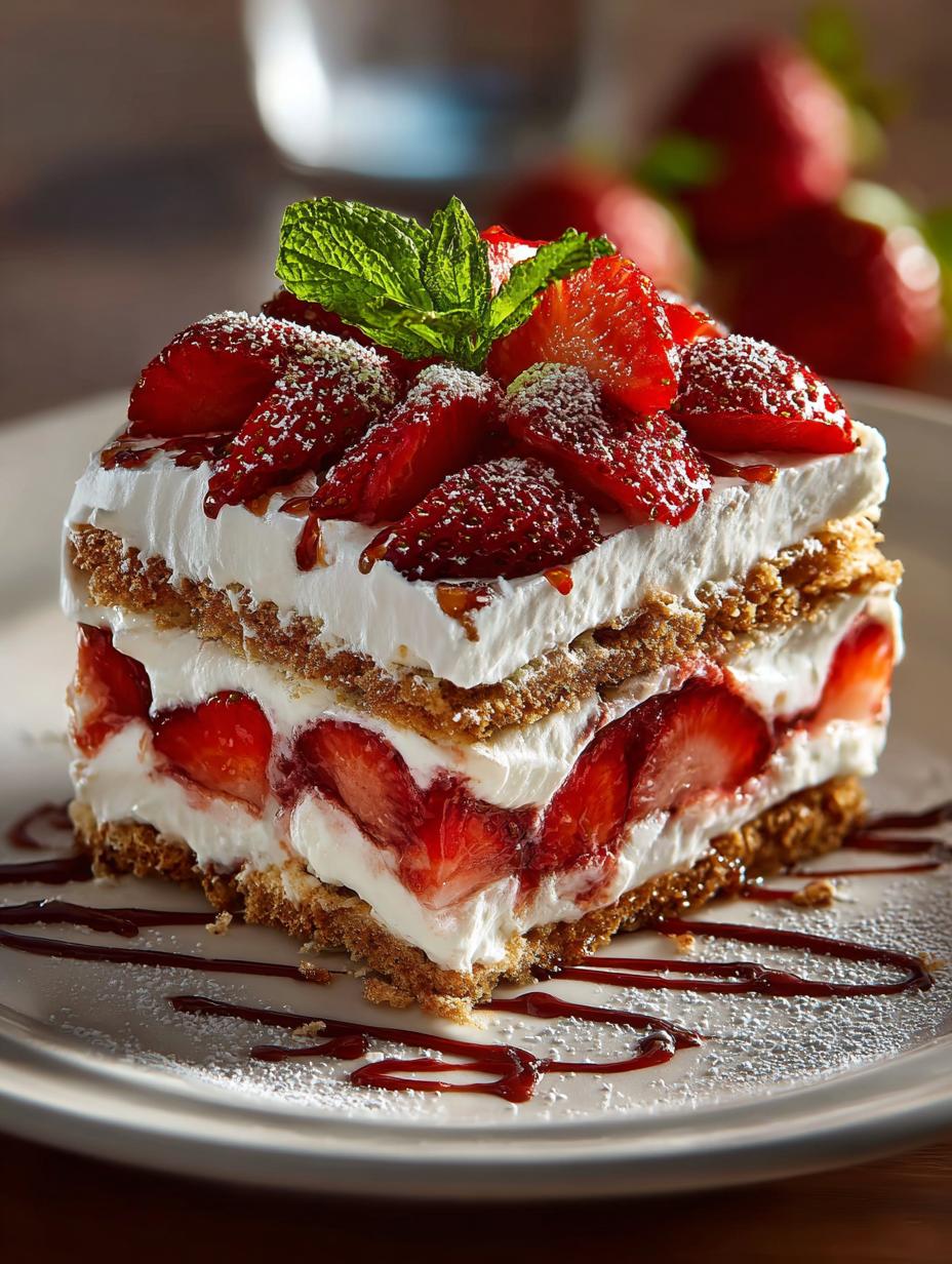 Delicious Strawberry Icebox Cake for Summer Gatherings 4 Delicious Strawberry Icebox Cake for Summer Gatherings - Strawberry Icebox Cake - main visual representation