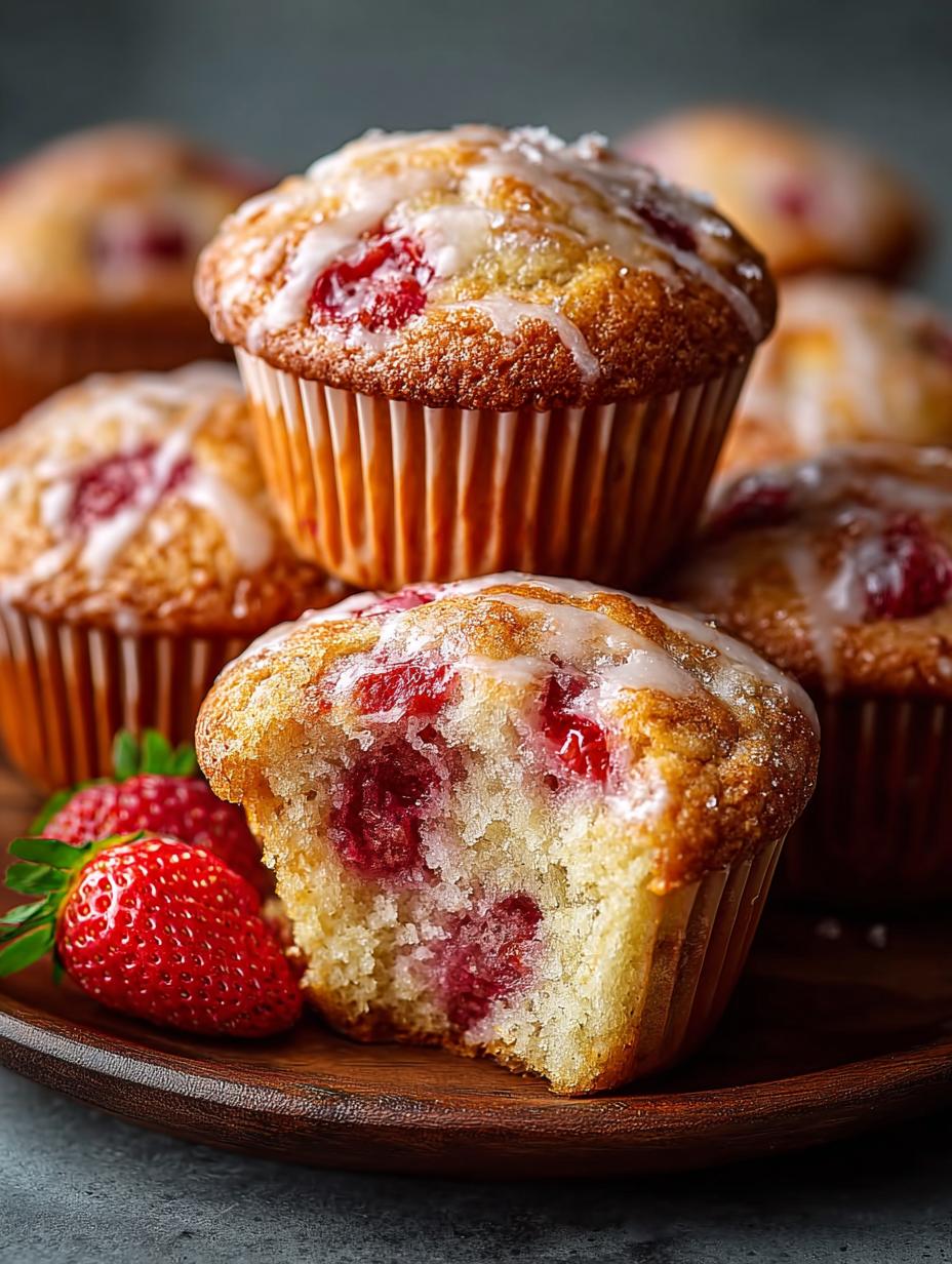 Strawberry Muffins For Sweet