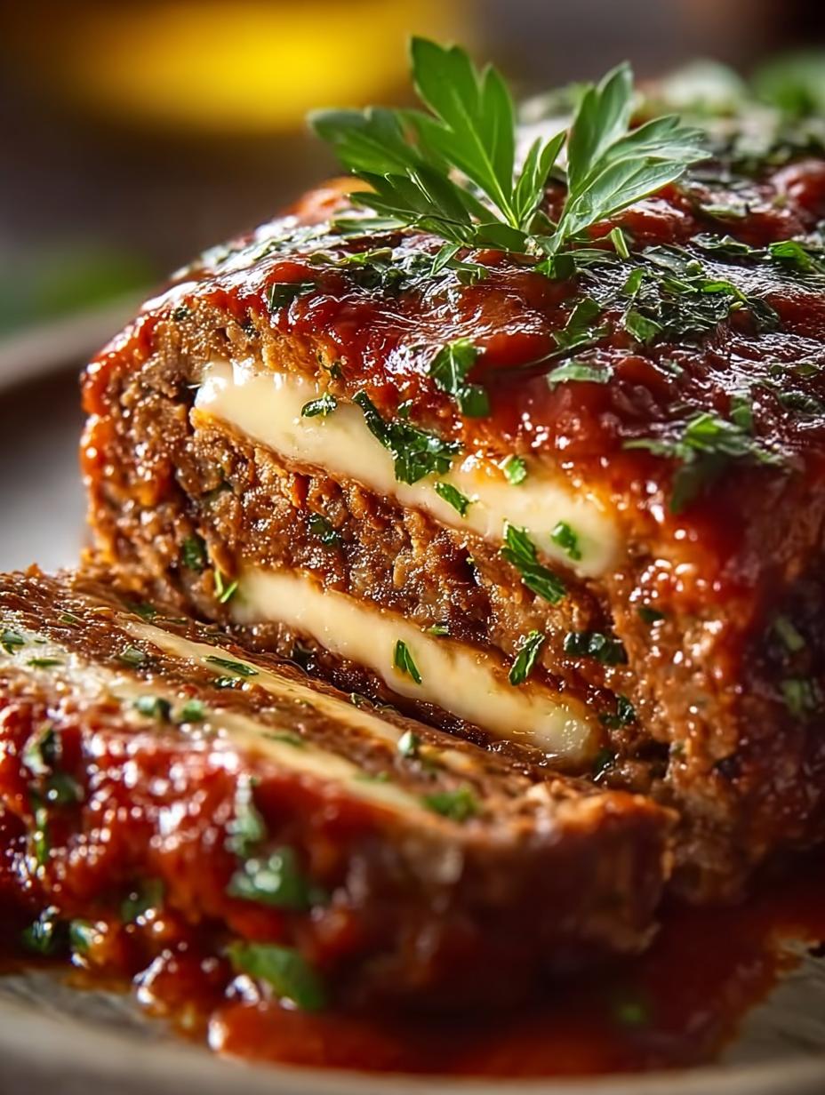 Stuffed Italian Meatloaf