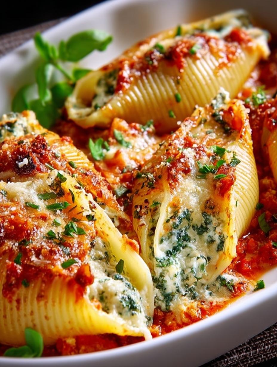 Stuffed Shells: 6 Cheesy Variations for Comforting Dinners - Stuffed Shells - additional detail