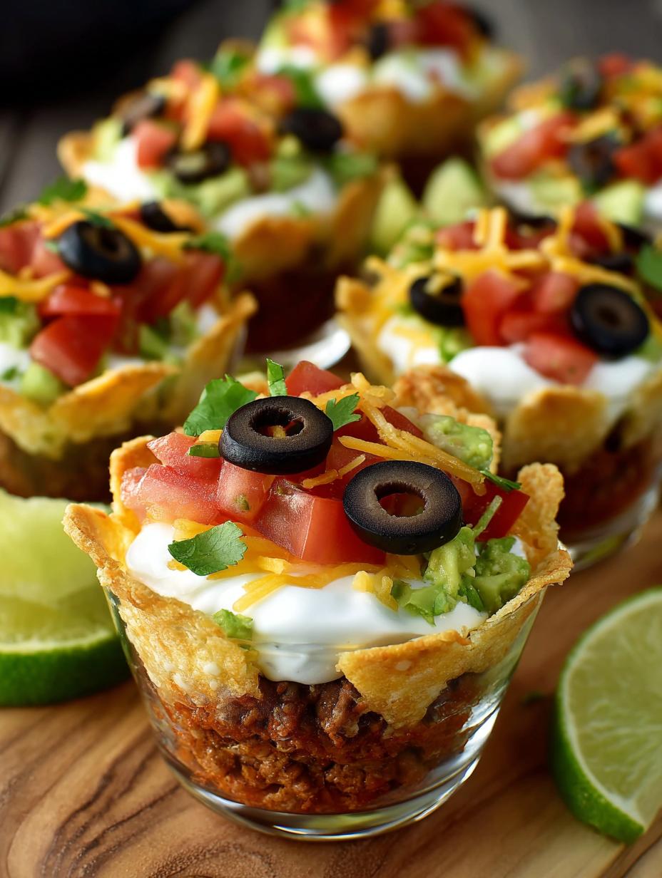 Delicious Taco Dip Cups for Any Celebration - Taco Dip Cups - main visual representation