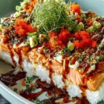 Teriyaki Salmon Sushi Bake
