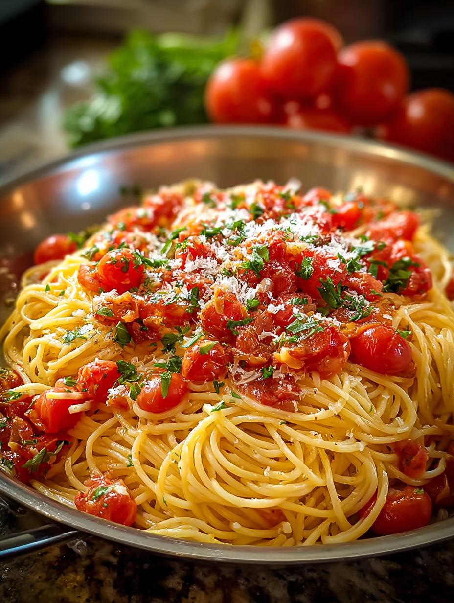 Delicious Tomato Garlic Pasta: A 35-Minute Recipe - Tomato Garlic Pasta - main visual representation