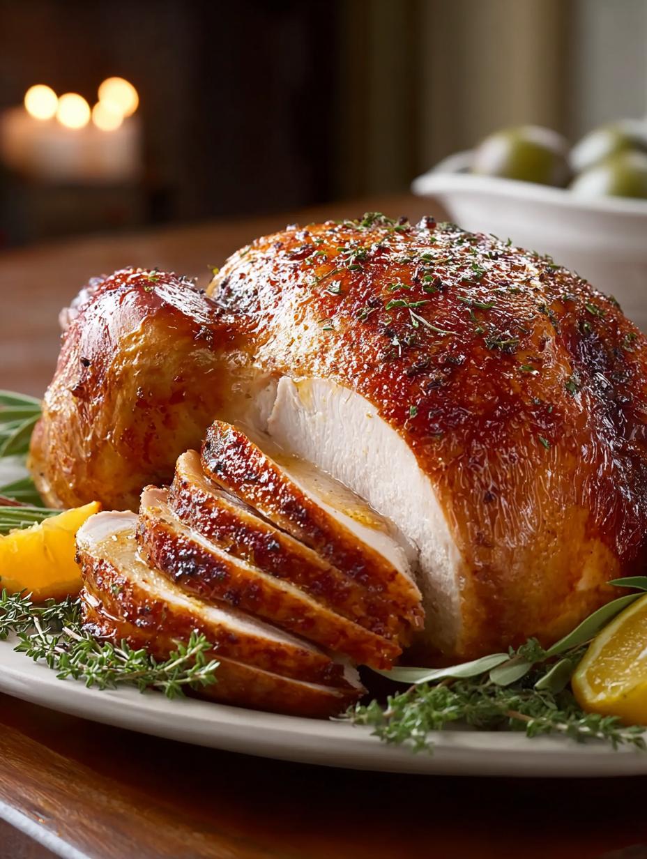 Irresistibly Juicy Traditional Brined Roast Turkey Recipe - Traditional Brined Roast Turkey - additional detail