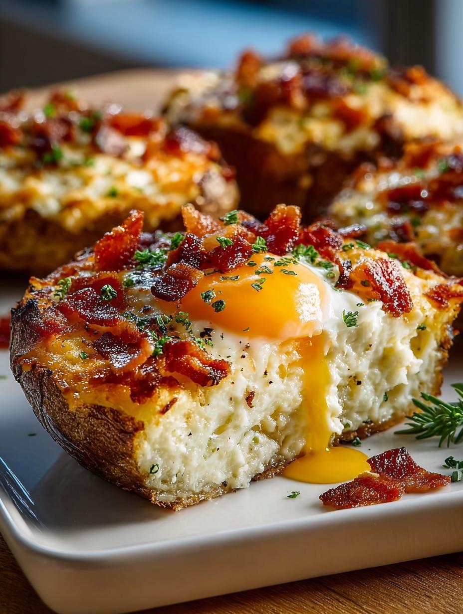 Twice Baked Loaded Breakfast
