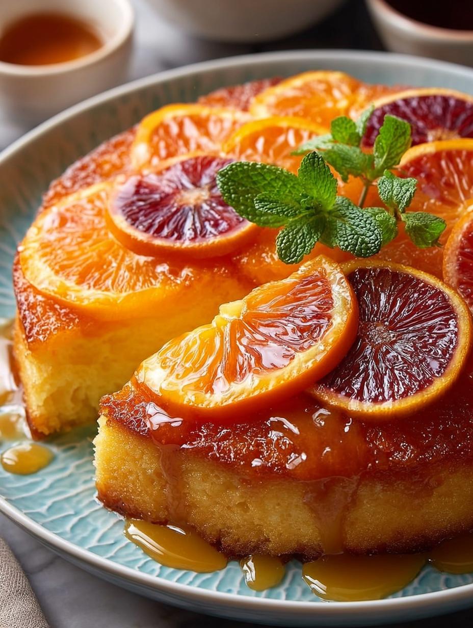 Delicious Upside Down Orange Cake with a Twist 4 Delicious Upside Down Orange Cake with a Twist - Upside Down Orange Cake - main visual representation