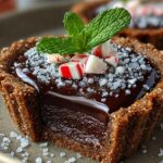 Valentines Peppermint Chocolate Tart