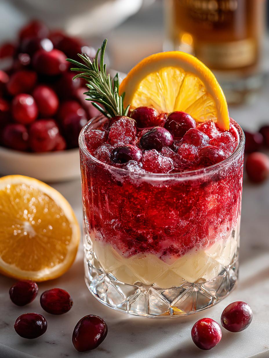 Vanilla Cranberry Crush Mocktail