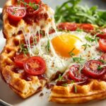 Waffle Breakfast Pizzas
