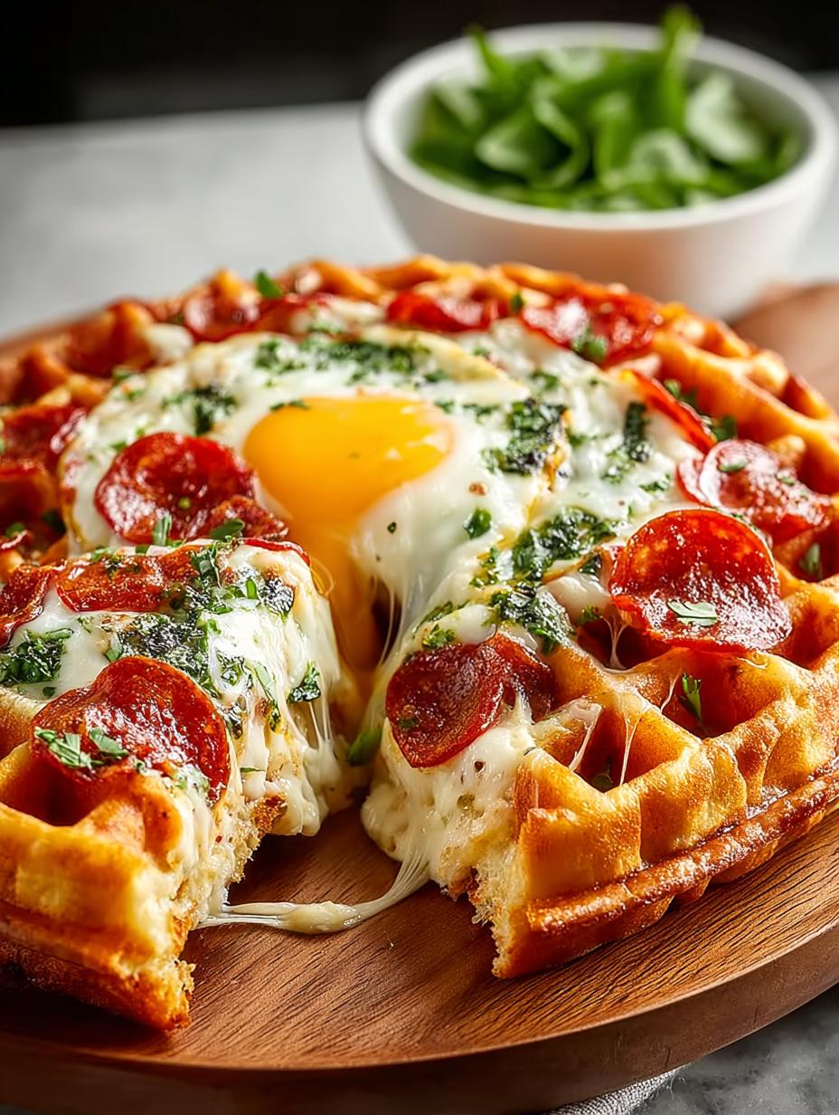 Waffle Breakfast Pizzas: 5 Irresistible Recipes to Try - Waffle Breakfast Pizzas - additional detail