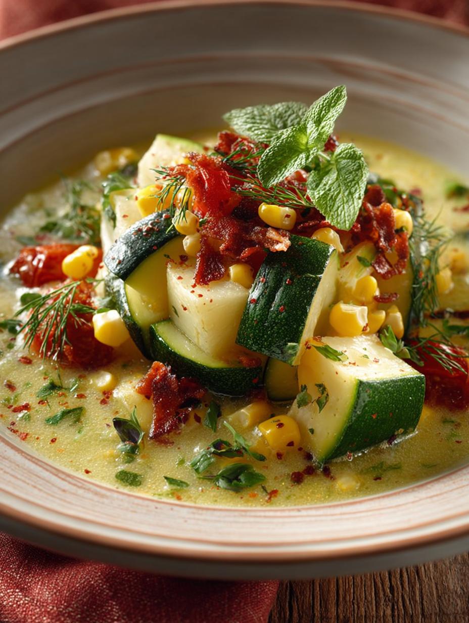 Zucchini Mais Eintopf