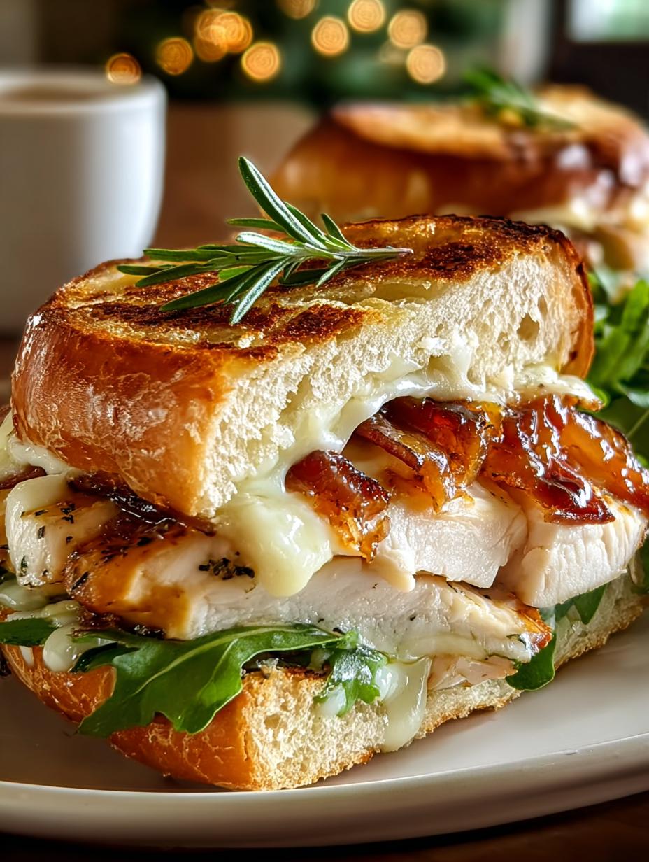 Apricot Brie Chicken Sandwiches