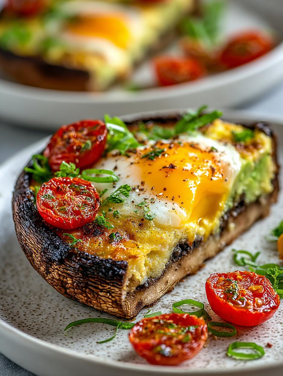 Delicious Avocado Egg Stuffed Portobello Delight - Avocado Egg Stuffed Portobello - additional detail