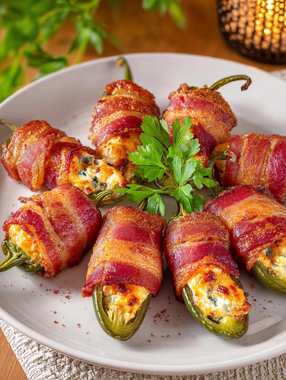 Bacon Wrapped Jalapeno Poppers