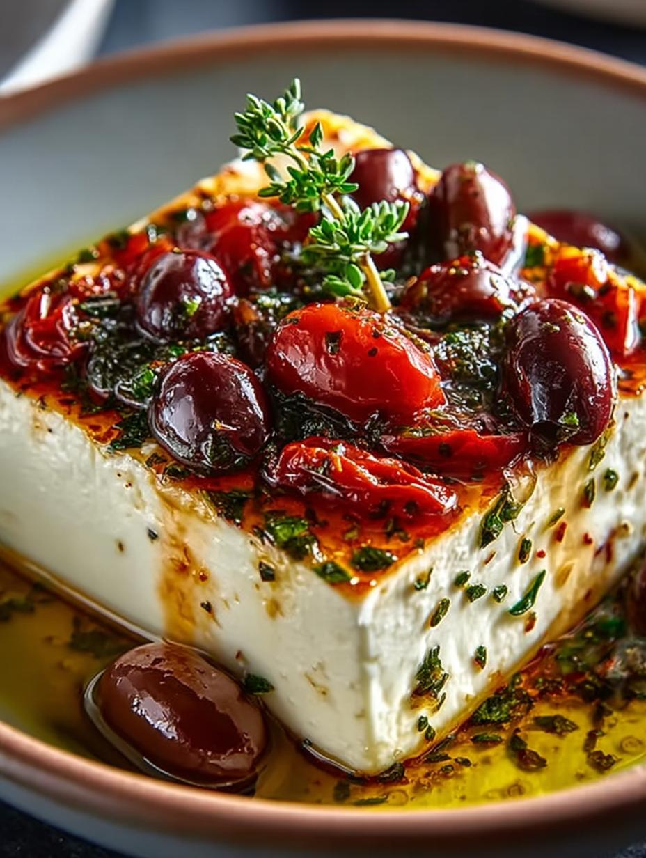 Baked Feta with Olives