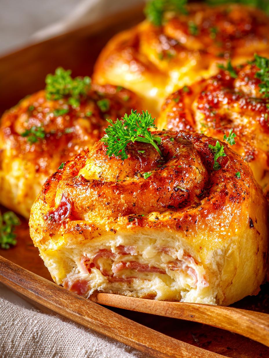 Baked Ham Cheese Rolls: 9 Irresistible Warm Treats - Baked Ham Cheese Rolls - additional detail