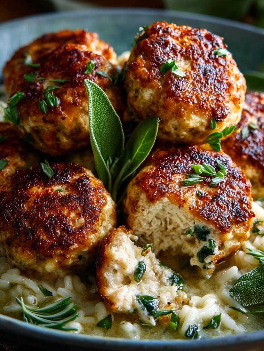 Baked Sage Chicken Meatballs: 5 Reasons to Love Them - Baked Sage Chicken Meatballs - additional detail