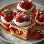 Baked Strawberries Cream French