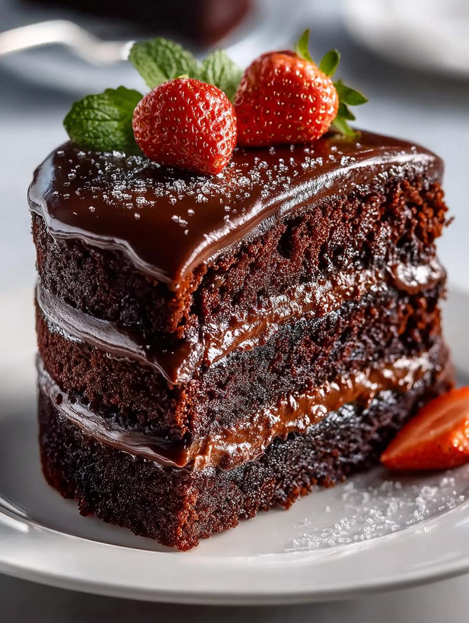 Black Cocoa Cake Decadent: 12 Layers of Indulgence - Black Cocoa Cake Decadent - additional detail