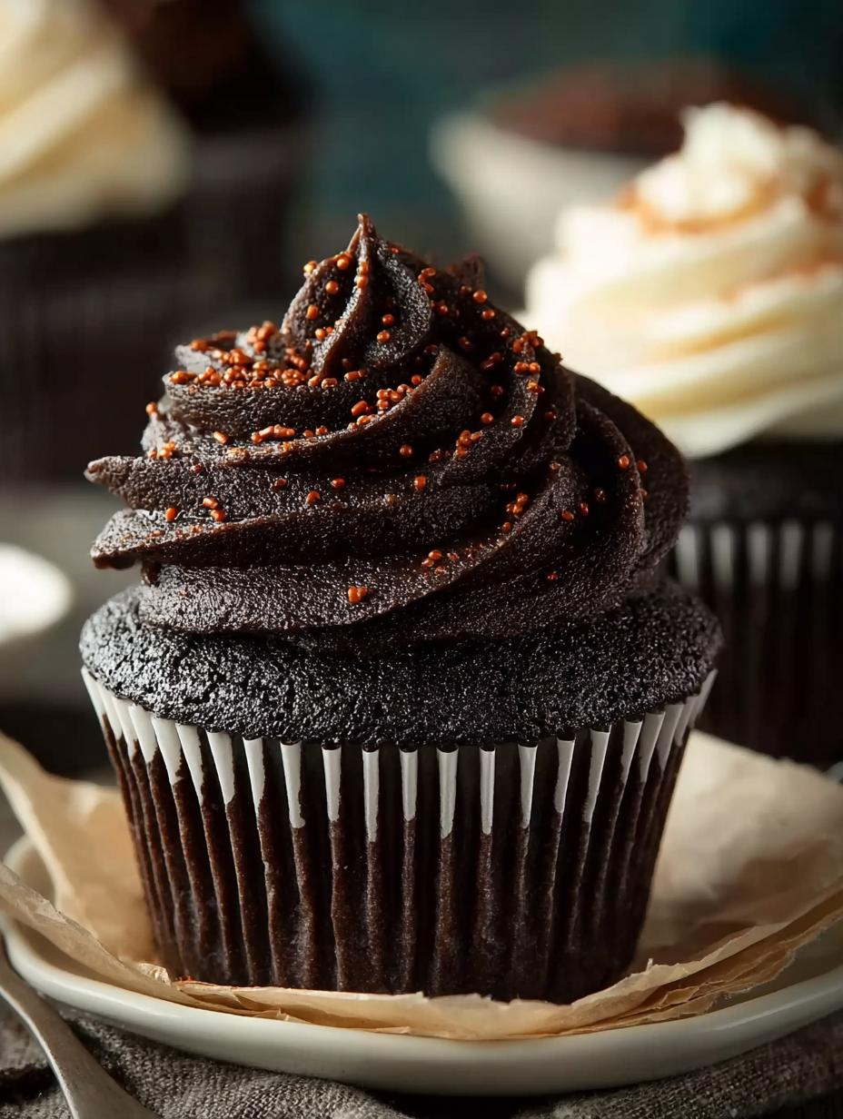 Indulge in 12 Rich Black Velvet Cupcakes Today - Black Velvet Cupcakes - main visual representation