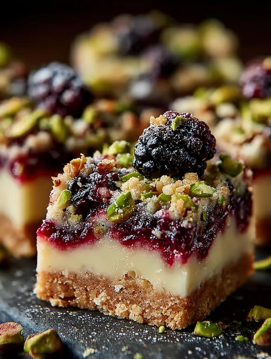 Easy Blackberry Pistachio Dream Bars: 5 Irresistible Steps - Blackberry Pistachio Dream Bars - main visual representation