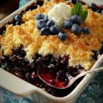 Blueberry Cobbler with Cake