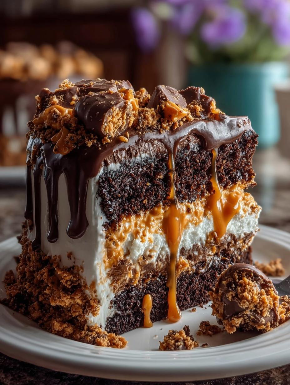 Butterfinger Bomb Cake
